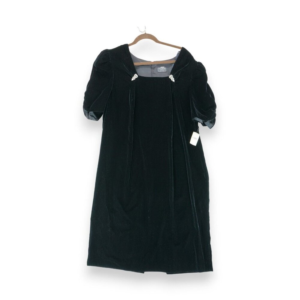 NWT Vintage Cachet by‎ Bari Protas Velvet Dress Women's Sz 22 Rare, Hard to find